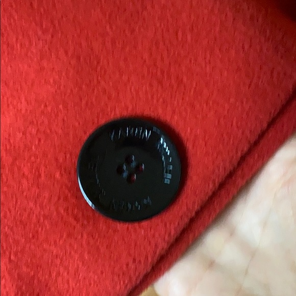 Karen Millen Wool Red Coat, size: US:6 /EU:38, preowned - Picture 6 of 12